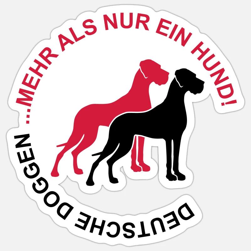 German mastiffs - More than just a dog Sticker size S (10 x 10 cm)