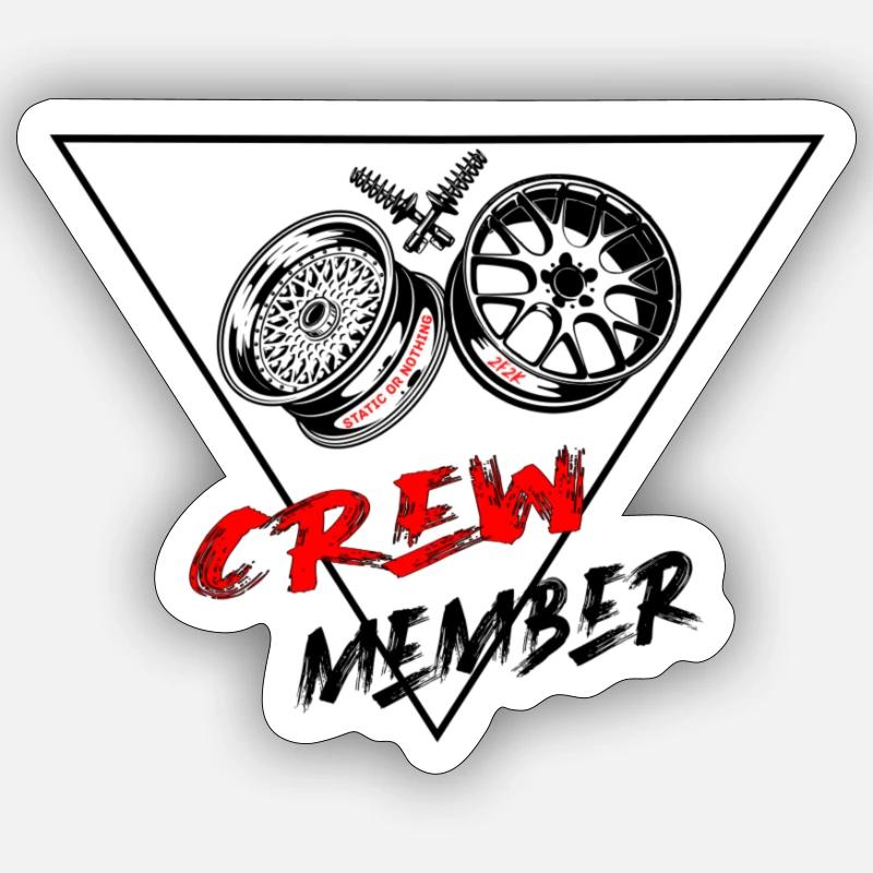 Membre d’équipage Sticker taille S (10 x 10 cm)