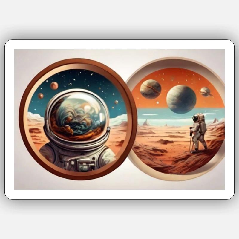 Intergalactic Exploration Sticker size S (10 x 10 cm)