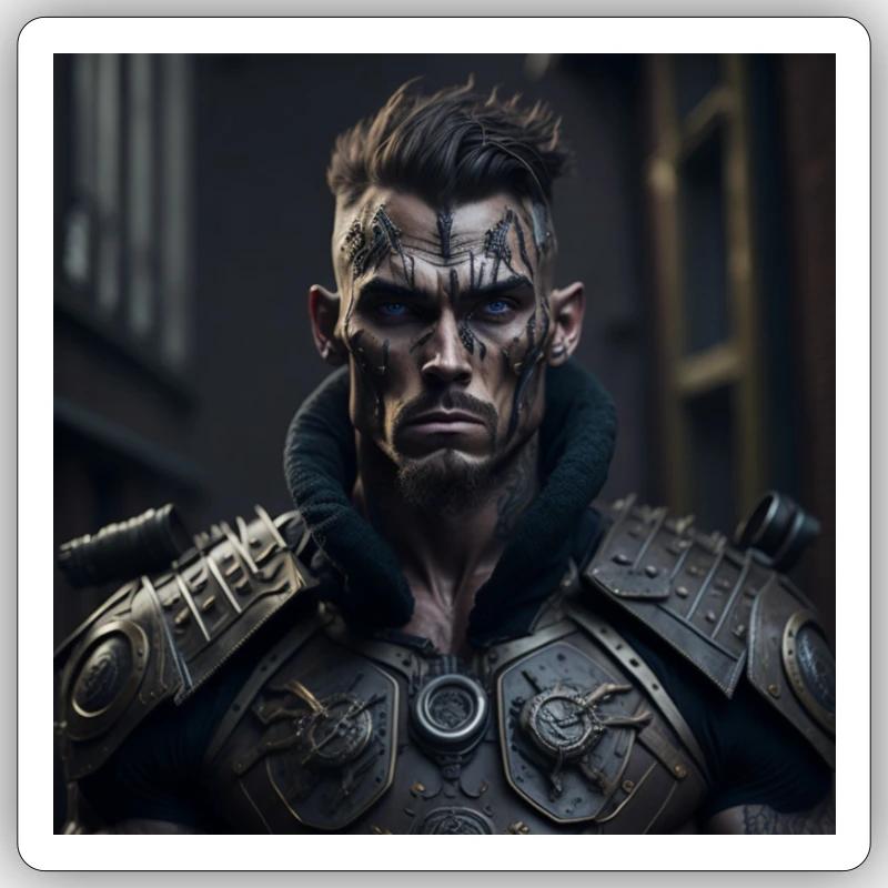 Future Viking - Sticker Größe S (10 x 10 cm) - Mattweiß