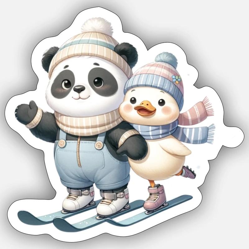 Panda Sticker Größe S (10 x 10 cm)