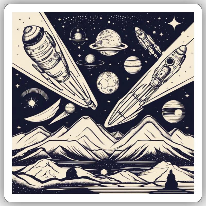 Sticker Größe S (10 x 10 cm) - 