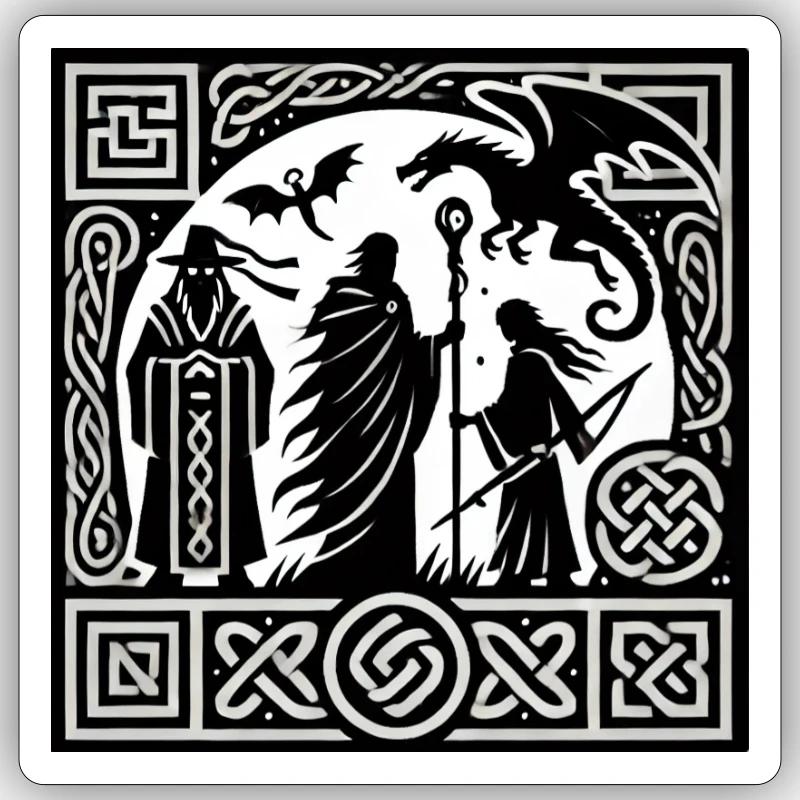 Legende 2 - Sticker taille S (10 x 10 cm) - blanc mat