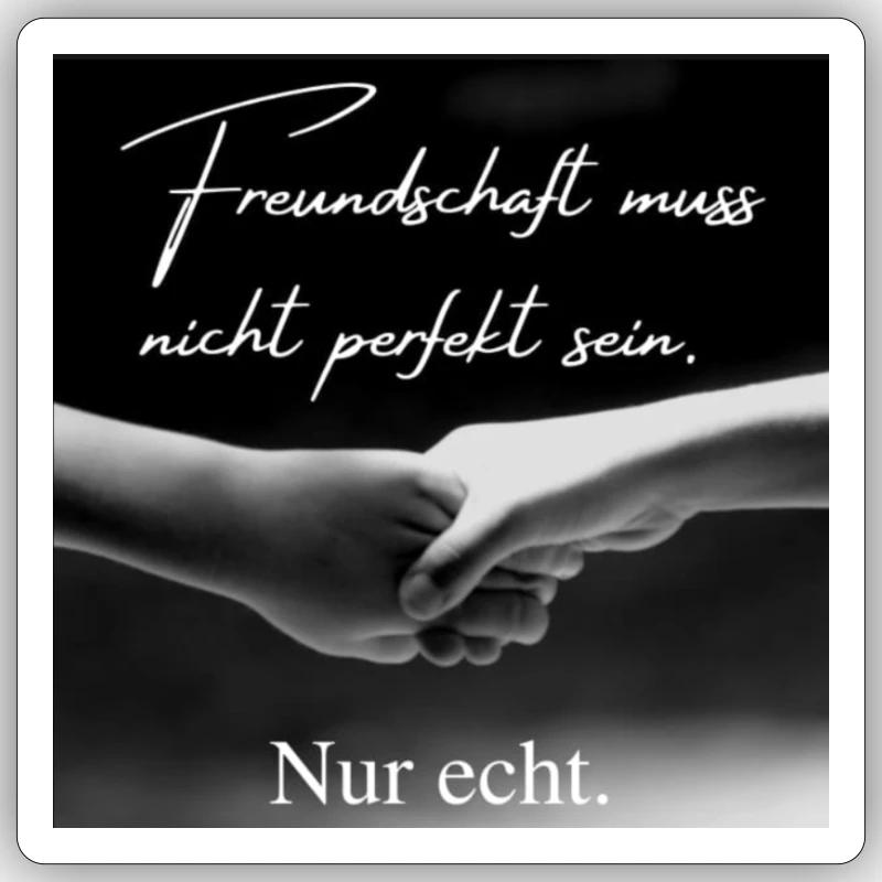 Freundschaft Sticker Größe S (10 x 10 cm)