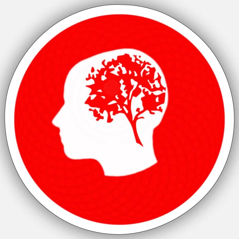 BaumMentor Energie Logo - Sticker Größe S (10 x 10 cm) - Mattweiß
