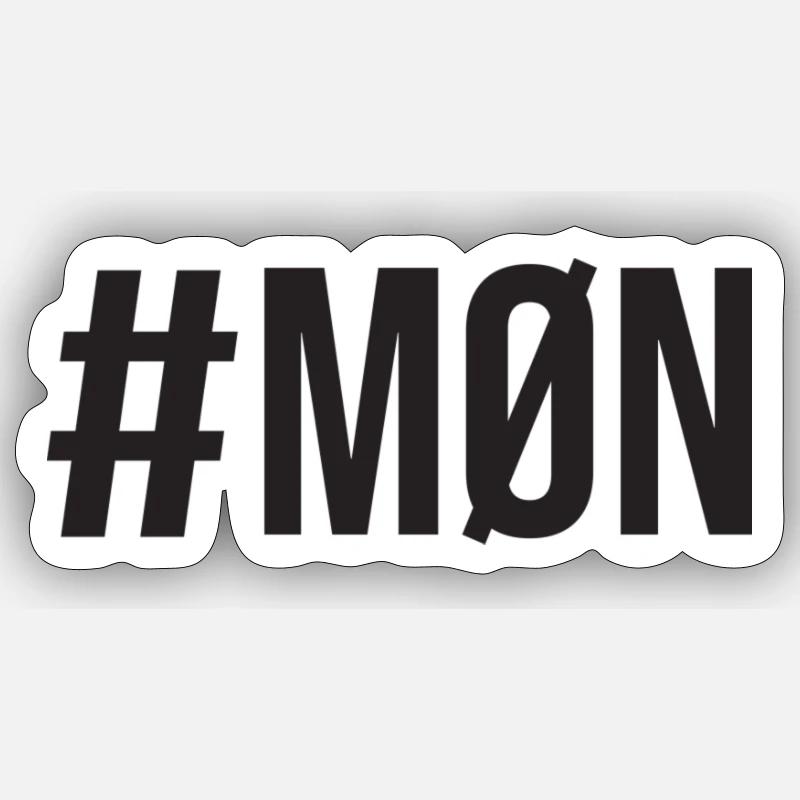 #møn Sticker size S (10 x 10 cm)