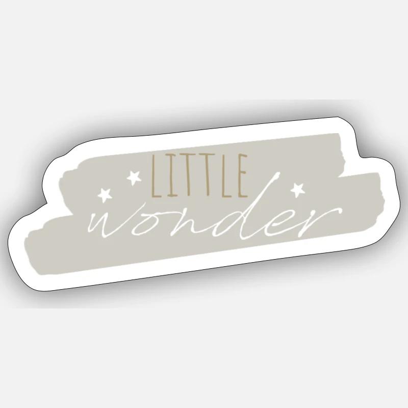 LITTLE WONDER - ein Herzrausch - Sticker Größe S (10 x 10 cm) - Mattweiß