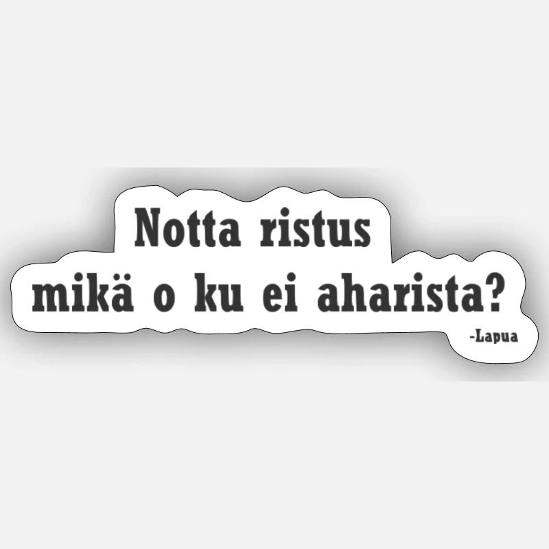 Lapua - Harification basée sur Lapua - amour local à la maison - Sticker taille S (10 x 10 cm) - blanc mat