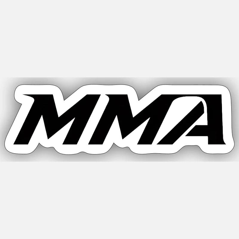 MMA - Sticker size S (10 x 10 cm) - white matte