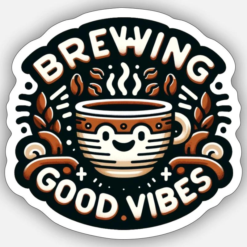 Préparation du café Sticker taille S (10 x 10 cm)