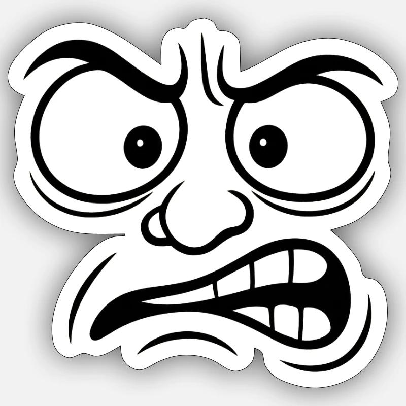 face it Sticker Größe S (10 x 10 cm)