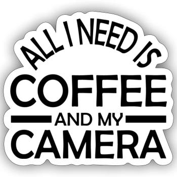 Fotograf Fotografie Geschenk Spruch lustig - Sticker Größe S (10 x 10 cm) - Mattweiß - Vorne