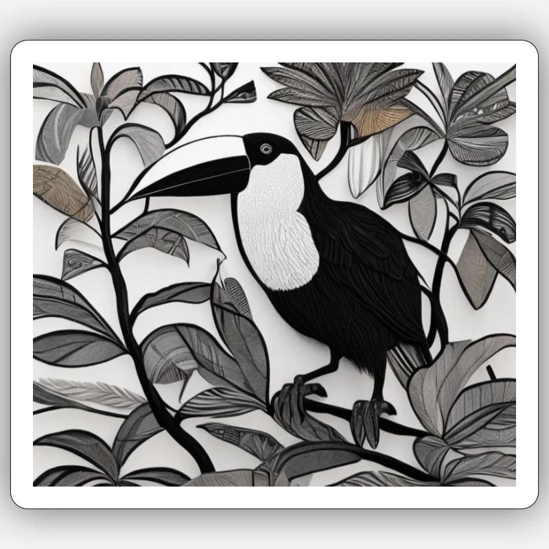 Tucan Sticker Größe S (10 x 10 cm)