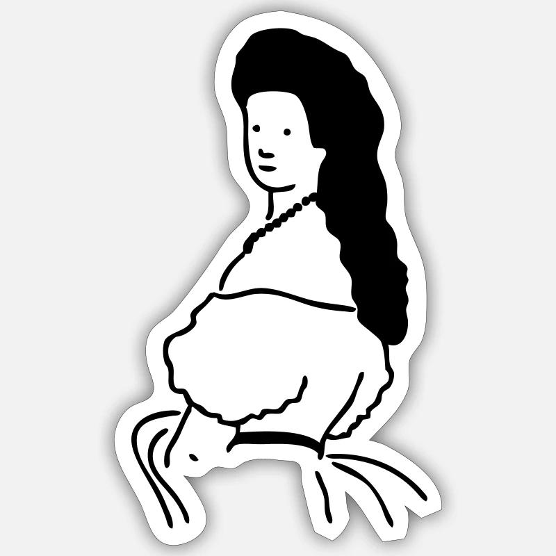 Sisi - Sticker size S (10 x 10 cm) - white matte