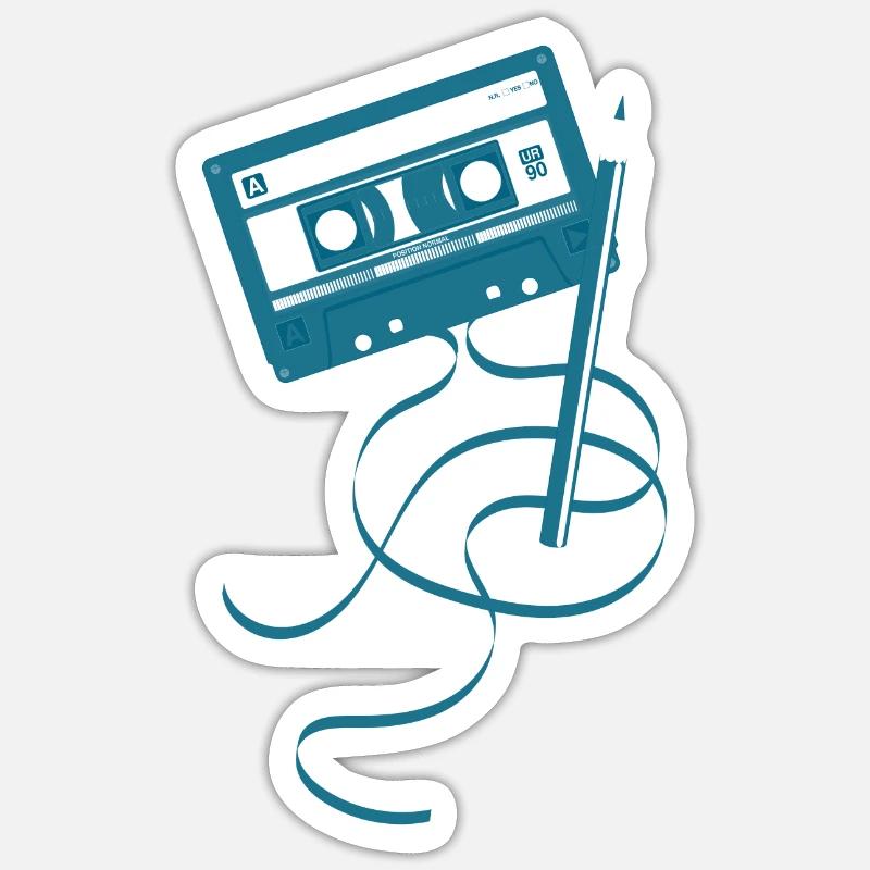 Compact Cassette Sticker size S (10 x 10 cm)