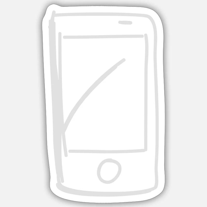 Smartphone - Sticker size S (10 x 10 cm) - white matte