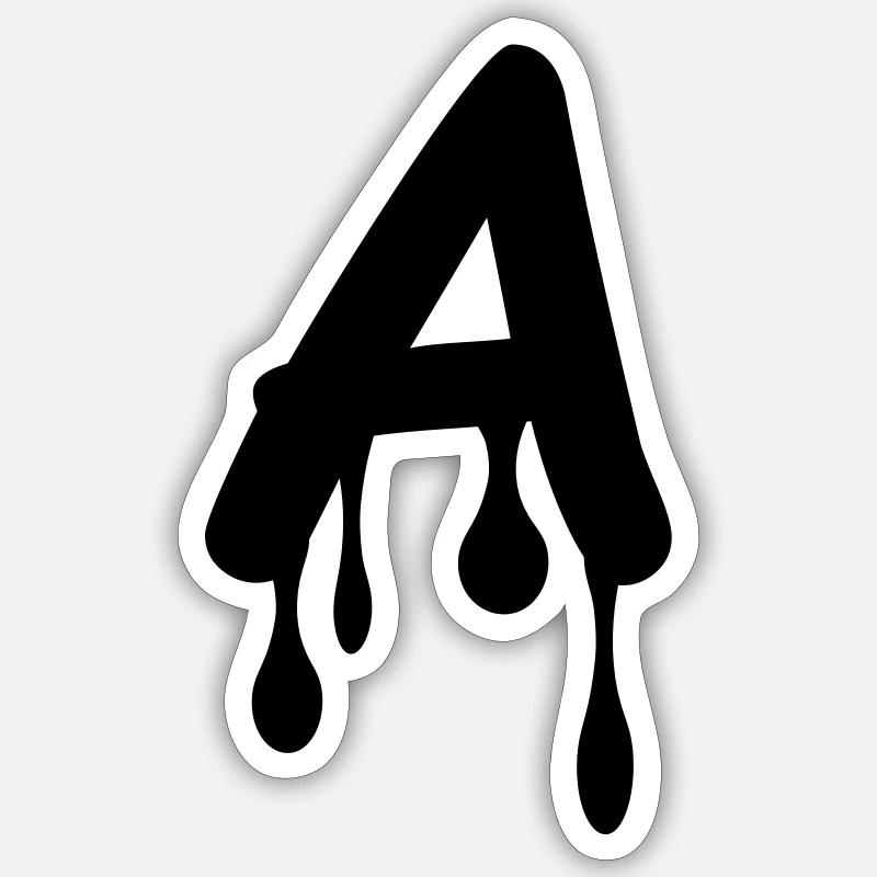 a_comic_graffiti - Sticker Größe S (10 x 10 cm) - Mattweiß