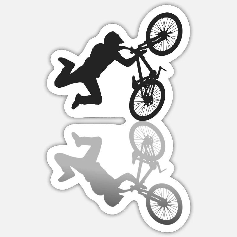 BMX - Sticker taille S (10 x 10 cm) - blanc mat