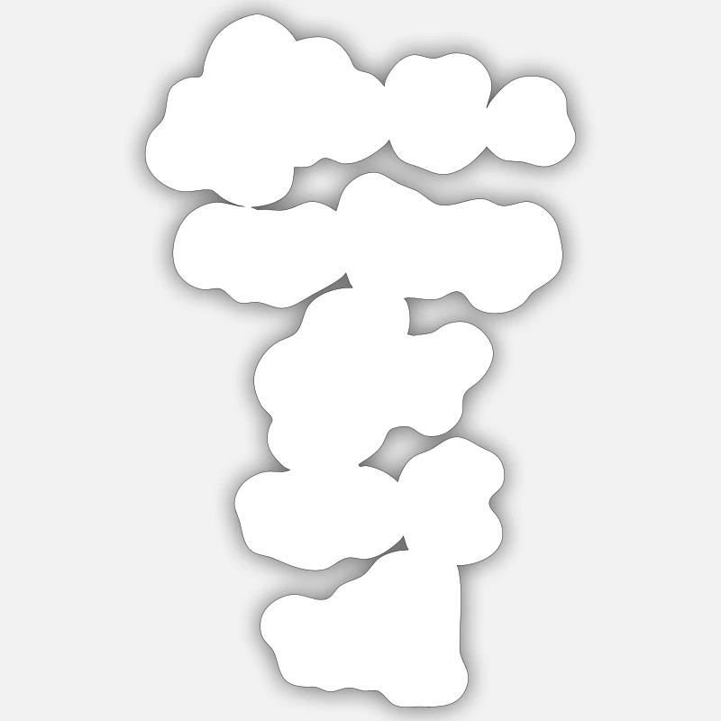Das Leben ist ein einmaliges Angebot - Sticker Größe S (10 x 10 cm) - Mattweiß