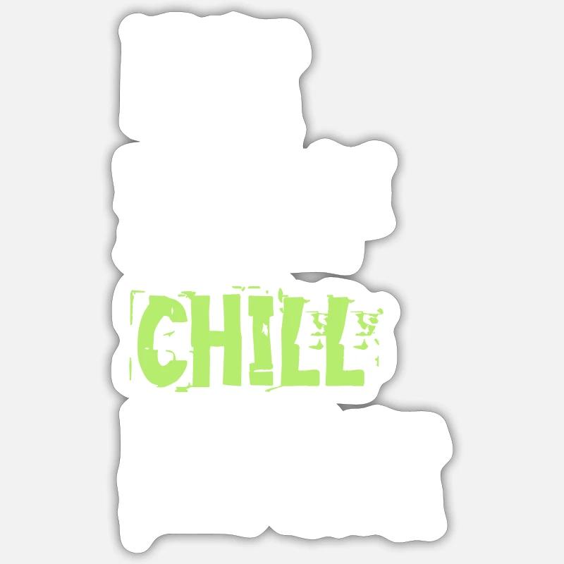 Relax - Sticker size S (10 x 10 cm) - white matte
