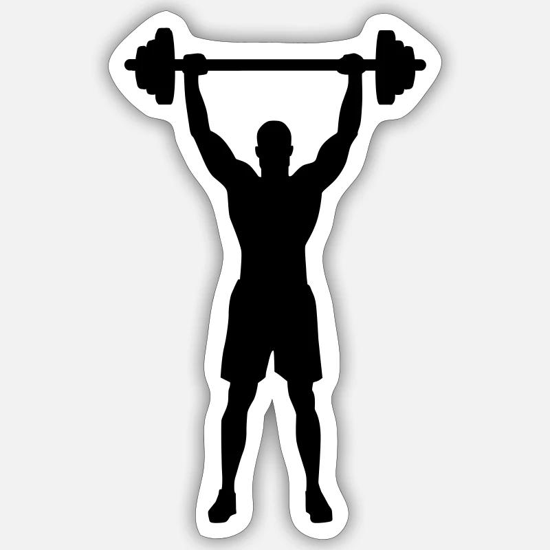Weightlifting Sticker size S (10 x 10 cm)