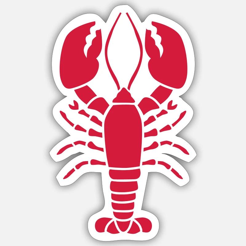 Lobster - Sticker size S (10 x 10 cm) - white matte