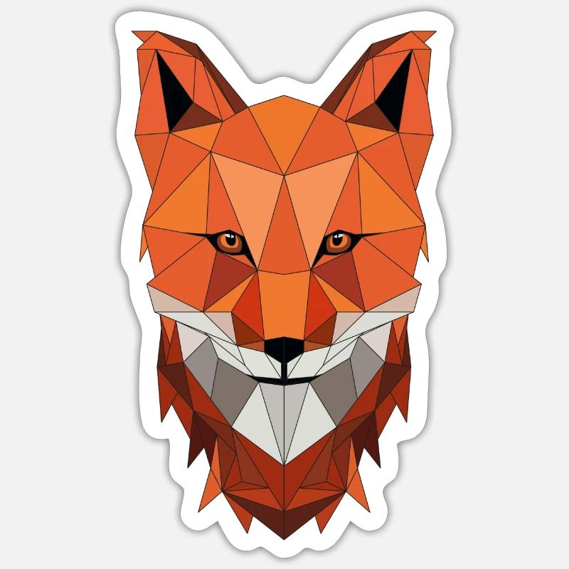 Fuchs Sticker Größe S (10 x 10 cm)