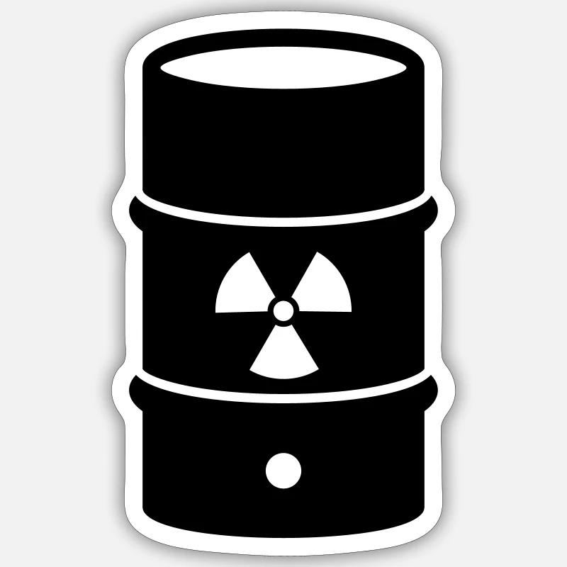 Déchets nucléaires Sticker taille S (10 x 10 cm)