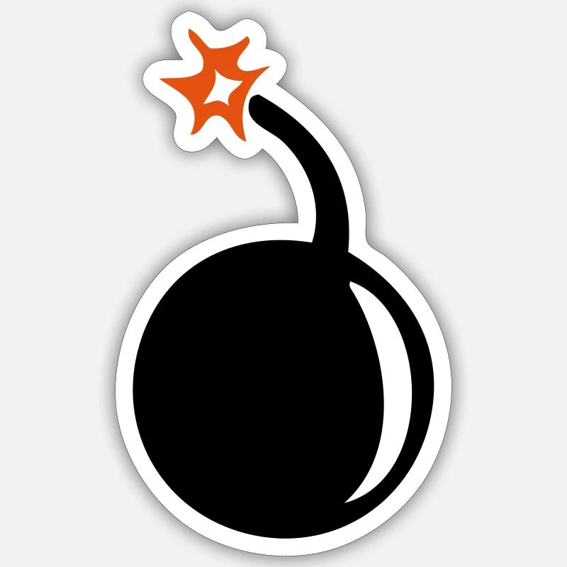 Bombe Sticker Größe S (10 x 10 cm)