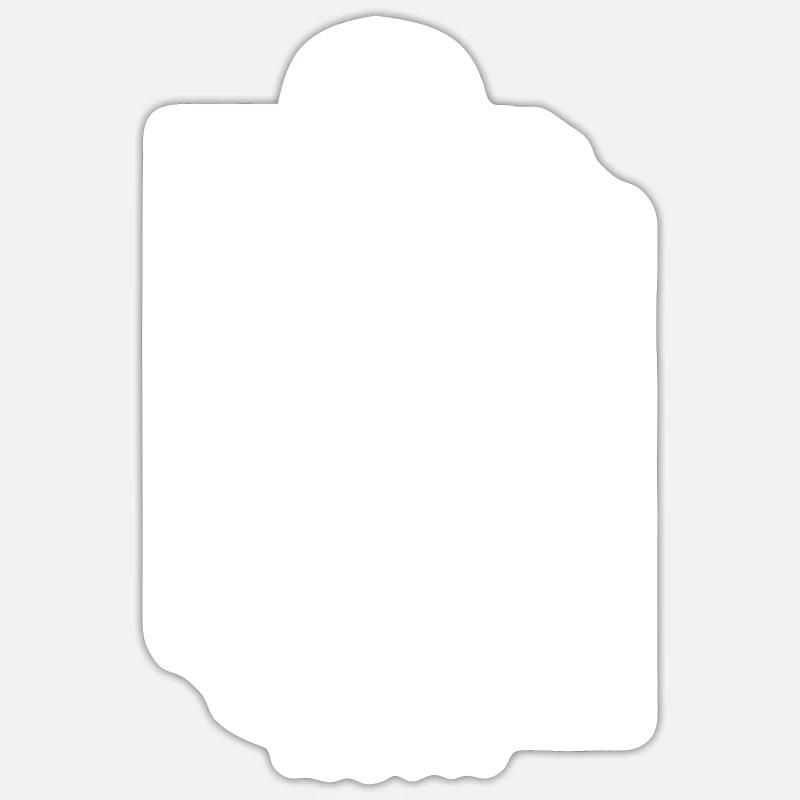 Rock Astronaut Cooler Typ mit Helm Motorradfahrer - Sticker Größe S (10 x 10 cm) - Mattweiß