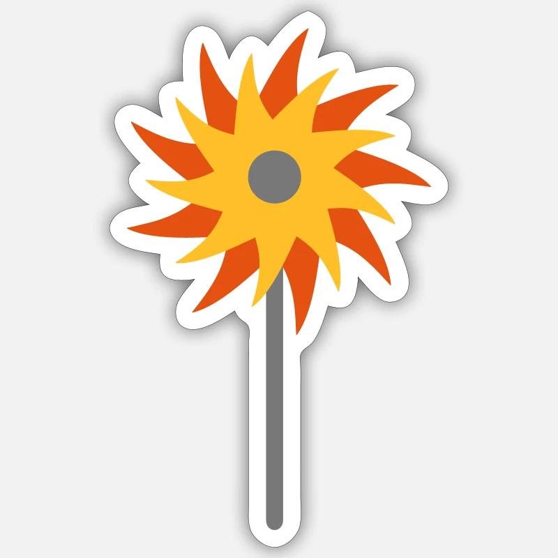 windmill - Sticker size S (10 x 10 cm) - white matte