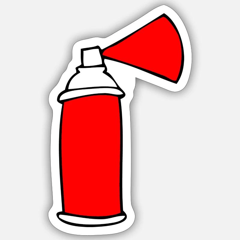sprühfarbe spraydose - Sticker Größe S (10 x 10 cm) - Mattweiß