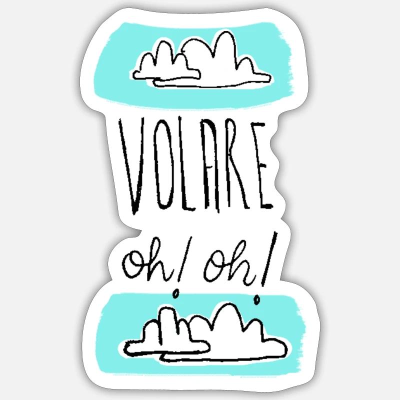 voler - Sticker taille S (10 x 10 cm) - blanc mat