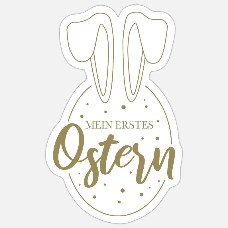 Baby - My first Easter - Sticker size S (10 x 10 cm) - white matte