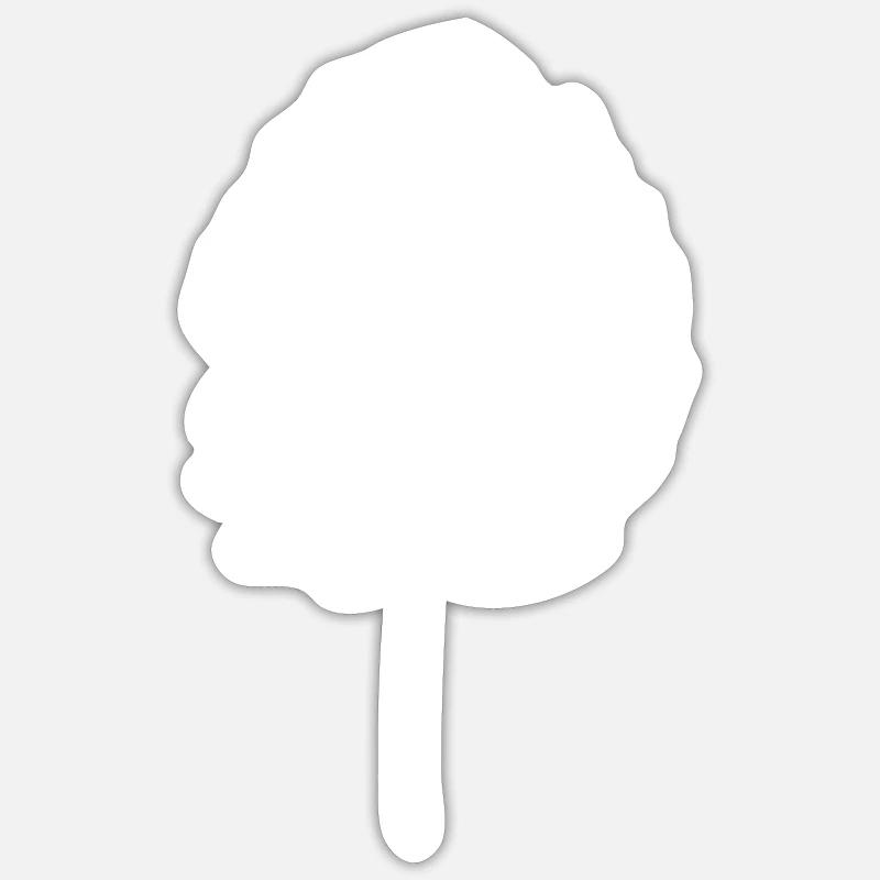 monstera - Sticker Größe S (10 x 10 cm) - Mattweiß
