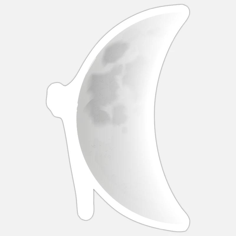 Climbing the moon Sticker size S (10 x 10 cm)