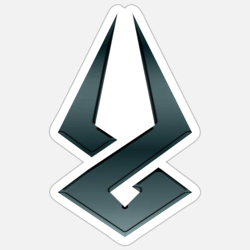 hatte Symbol - Sticker Größe S (10 x 10 cm) - Mattweiß