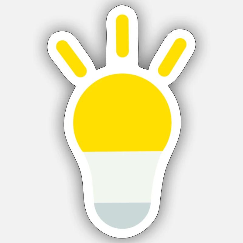 Ampoule Led Sticker taille S (10 x 10 cm)