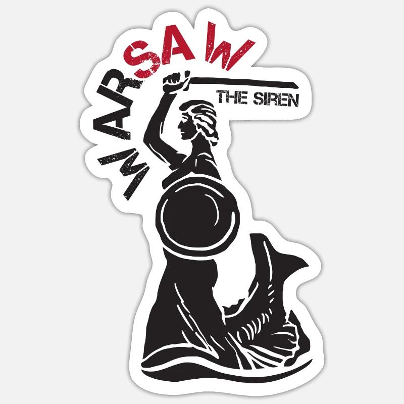 Sirène de Varsovie Sticker taille S (10 x 10 cm)