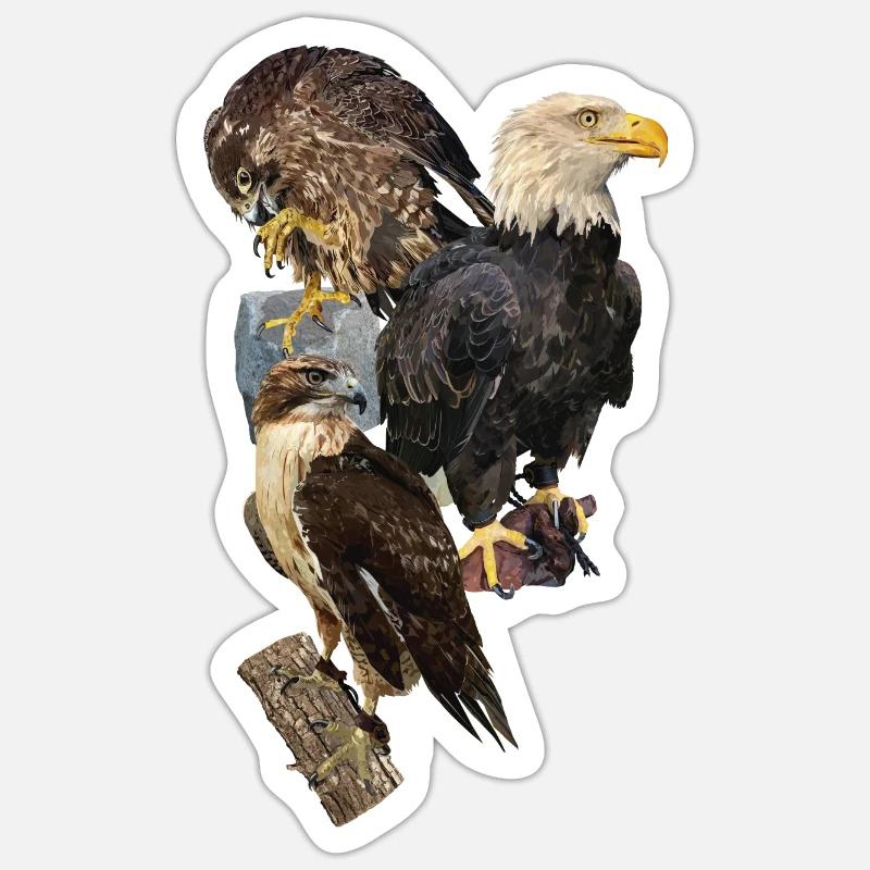 Rapace - Sticker taille S (10 x 10 cm) - blanc mat