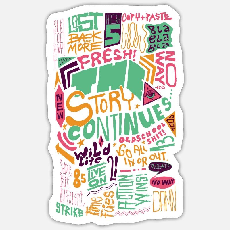 Sticker Größe S (10 x 10 cm) - 