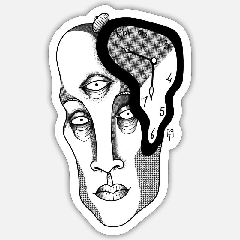 The Soft Clock Sticker size S (10 x 10 cm)