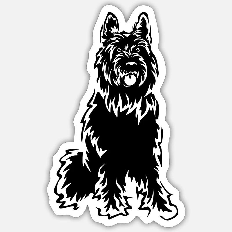 Picard - Sticker taille S (10 x 10 cm) - blanc mat
