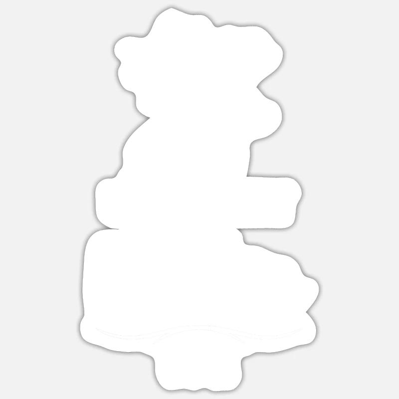 Alles wird gut denn jetzt ist Martin da - Sticker Größe S (10 x 10 cm) - Mattweiß