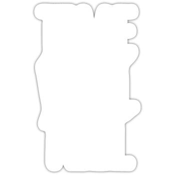 Die Zeit wird es zeigen - Christliche positive Zitate - Sticker Größe S (10 x 10 cm) - Mattweiß - Vorne