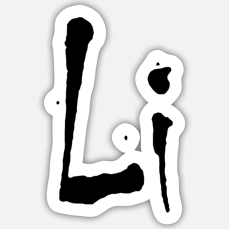 Li - Sticker taille S (10 x 10 cm) - blanc mat
