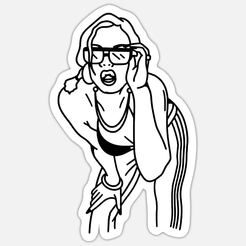 MÄDCHEN Sticker Größe S (10 x 10 cm)