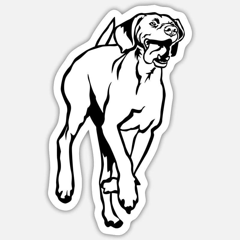 Magyar Vizsla - Sticker size S (10 x 10 cm) - white matte