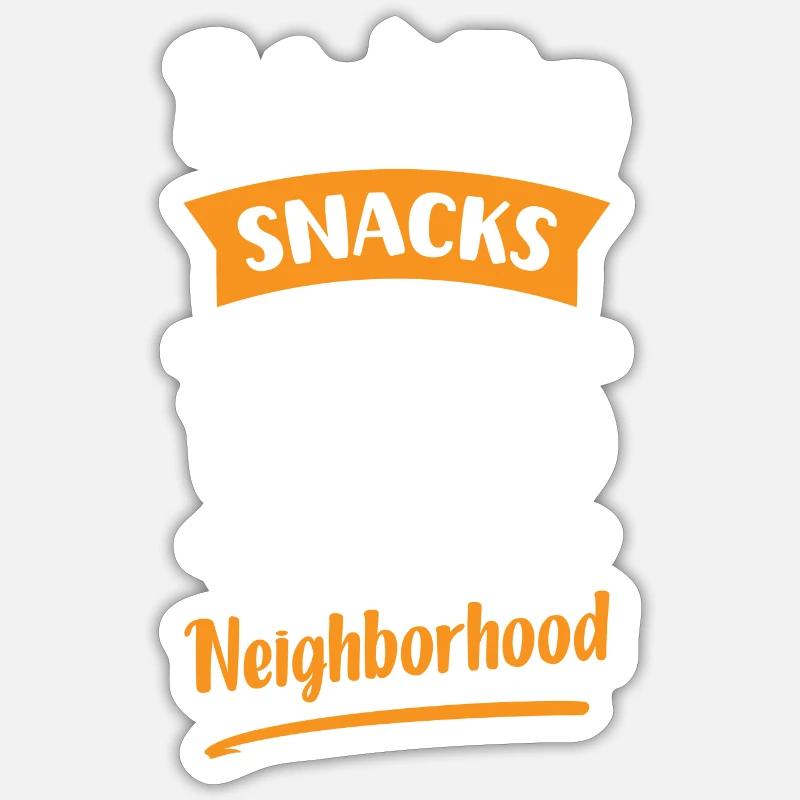 Nachbarin Bier - Sticker Größe S (10 x 10 cm) - Mattweiß