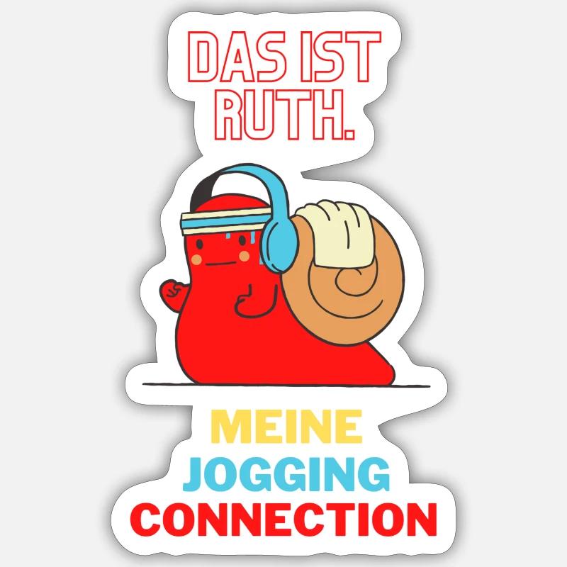 Jogging-Connection Sticker Größe S (10 x 10 cm)